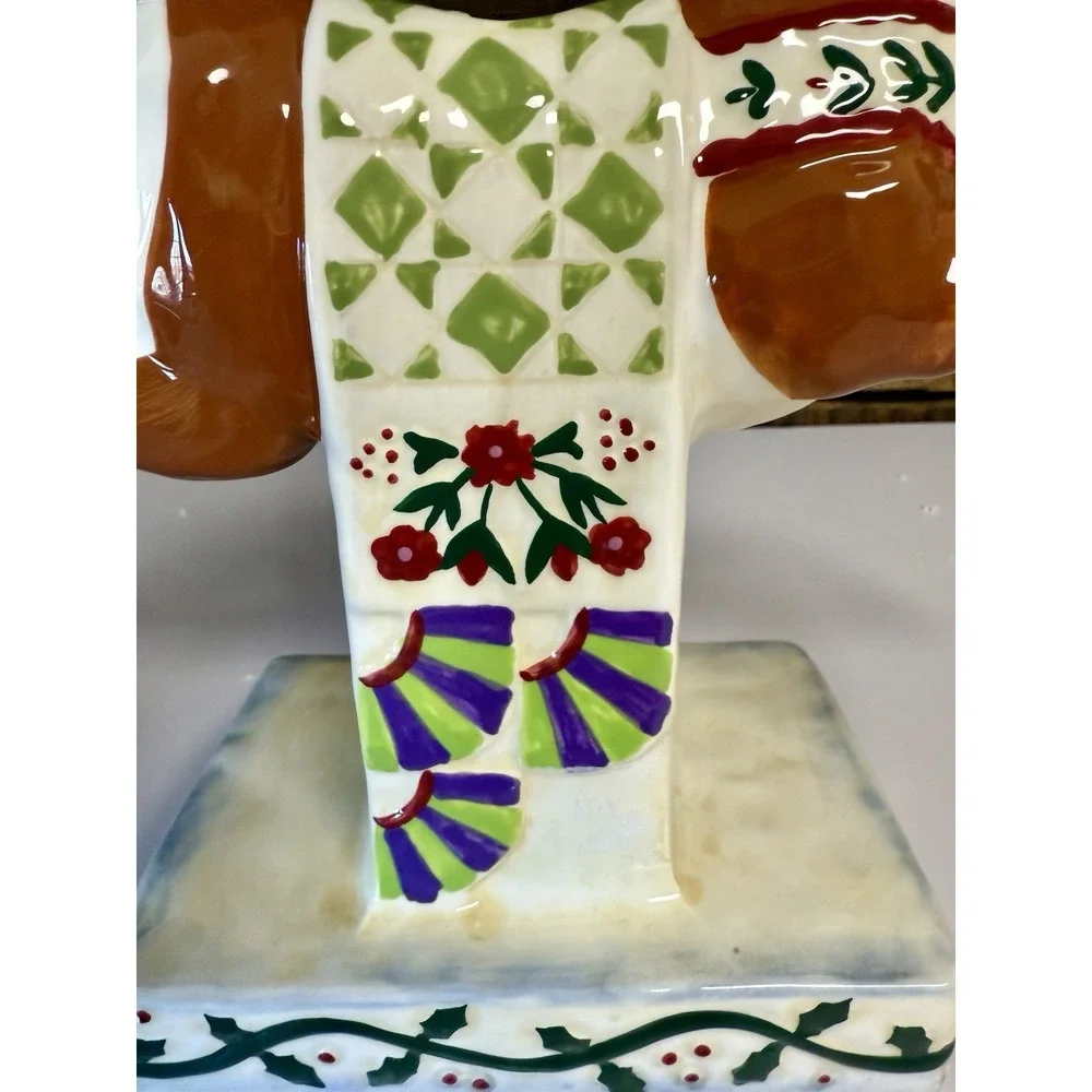 Jim Shore Holiday‎ Traditions Reindeer Candle Holders Pair w/ Original Boxes